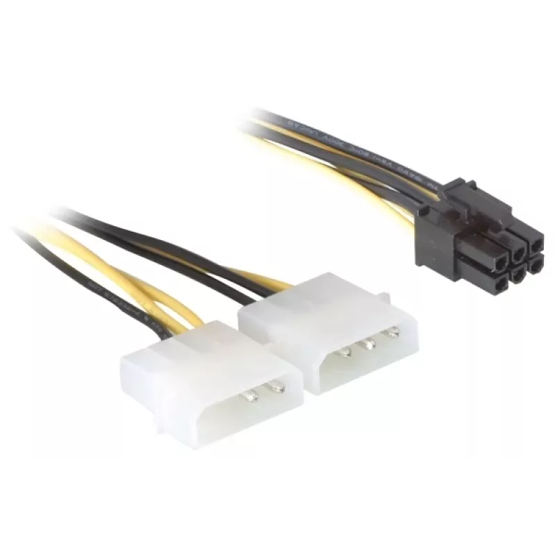 Power Cable for PCI Express Card DeLOCK 82315 0.15m