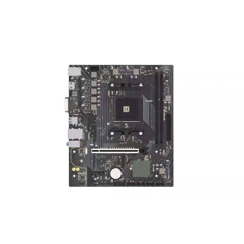 Micro ATX motherboard Sapphire A520M-E for Socket AM4, AMD A520 chipset, 2x DDR4 DIMM, max 64 GB, PCIe 3.0 x16/x1, SATA III, Gigabit LAN