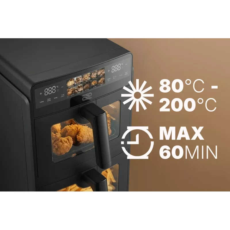 PROMIS FRP1560 Vertical Dual-Basket Air Fryer