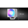 CPU air cooler MODECOM Volcano 0C T721 ARGB 120 white, single-tower, 120 mm fan