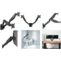 Logilink - Mounting Kit - for 2 LCD-/Plasma-Konsolen (Gas Spring) - Plastic, Aluminium, Steel - Black - Screen Size: 43.2-81.3 cm (17-32) - Wall Mount (BP0146)