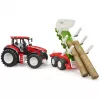 BRUDER Tractor with Trailer for Wood BR-03453 – Mechanical Toy, Compatible with Bruder Figures