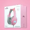 FR-TEC Tanooki Headphones Wired Headband Gaming Grey - Pink (FT2021)