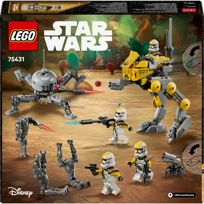 LEGO Star Wars set 327th Star Corps Clone Troopers Battle 75431 — 258 pieces, 7 minifigures, age 7+