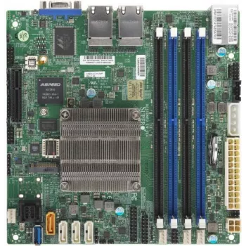 SUPERMICRO A2SDi-4C-HLN4F - Motherboard - Mini-ITX - Intel Atom C3558 - USB 3.0 - 4 x Gigabit LAN - Onboard Graphics - BULK