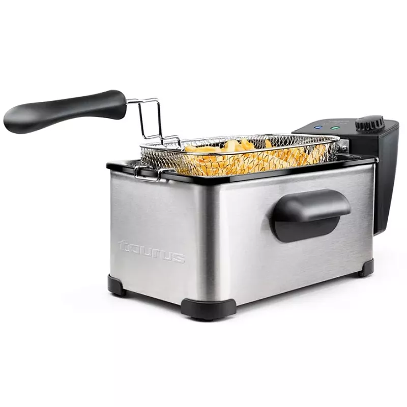 Deep fryer Taurus Fry 3 Single — 3 L capacity, 2000 W, stainless steel, adjustable thermostat 150–190°C