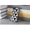 Protective phone case iKins for Apple iPhone 8/7 — pyramid pattern, black