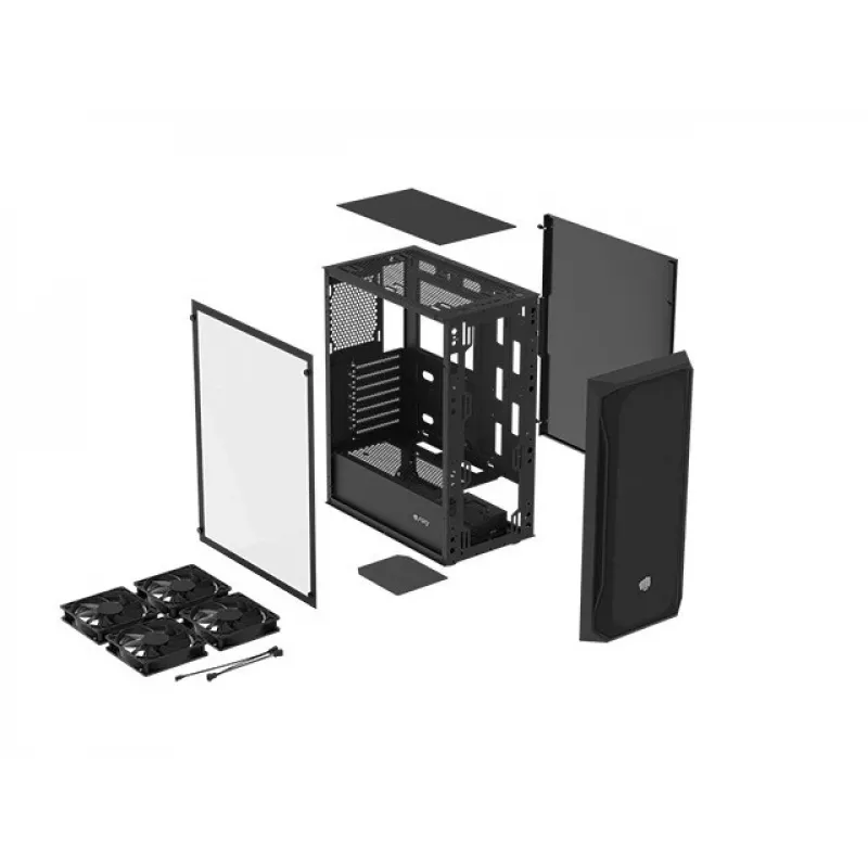 Natec Fury Shobo SH4F - PC Case - Tower - Black