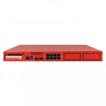 Securepoint RC1000R G5 Security UTM Appliance, 30 Gbit/s, 3.5 Gbit/s, 1000 user(s), AES, Wired, RJ-45