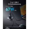 Indoor USB Fast Charging Charger Anker Prime A2669313 — 67 W, 1×USB-A, 2×USB-C, Black