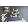 Topeshop MOBI 3P BIEL shelve Floating shelf Wall mounted Particle board White