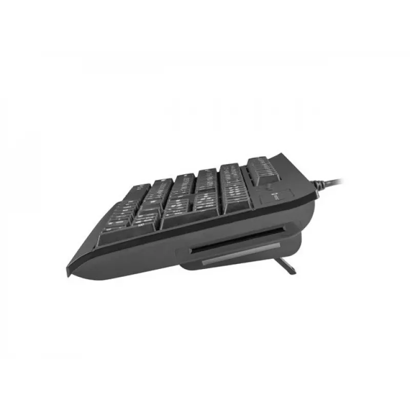 Wired Full-size NATEC Moray ES Keyboard with USB, Spanish QWERTY, 105 keys, ID card reader, 1.5 m cable, black