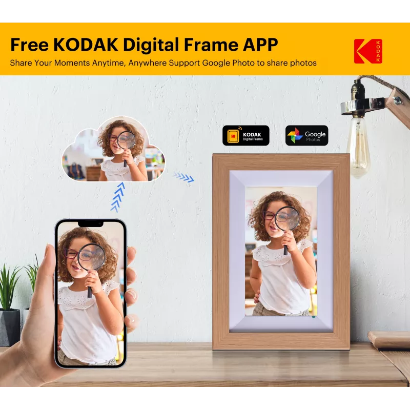 Kodak 7 Digital Photo Frame Wi-Fi RCF-702W