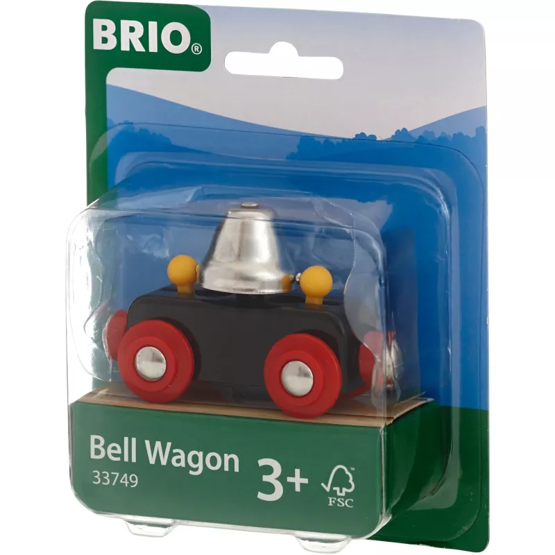 Wooden train car BRIO 33749 with bell