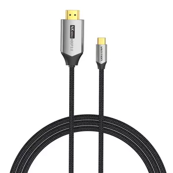 Vention USB-C to HDMI cable CRBBH — 2 m, 4K@60Hz, black, USB-C to HDMI