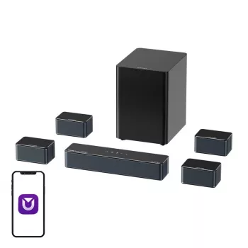 Speakers Ultimea Poseidon D80 Black 7.1 channels, 8 speakers, wired & wireless, active subwoofer