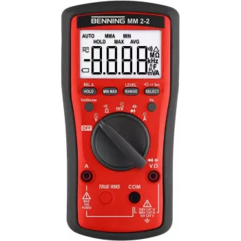 Benning MM 2-2 Hand-Multimeter digital CAT II 1000 V, CAT III 600 V, CAT IV 300 V Display (Counts): 6000 (044692)