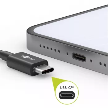 Goobay 51243 USB Cable 2 m USB 2.0 USB C Black (51243)