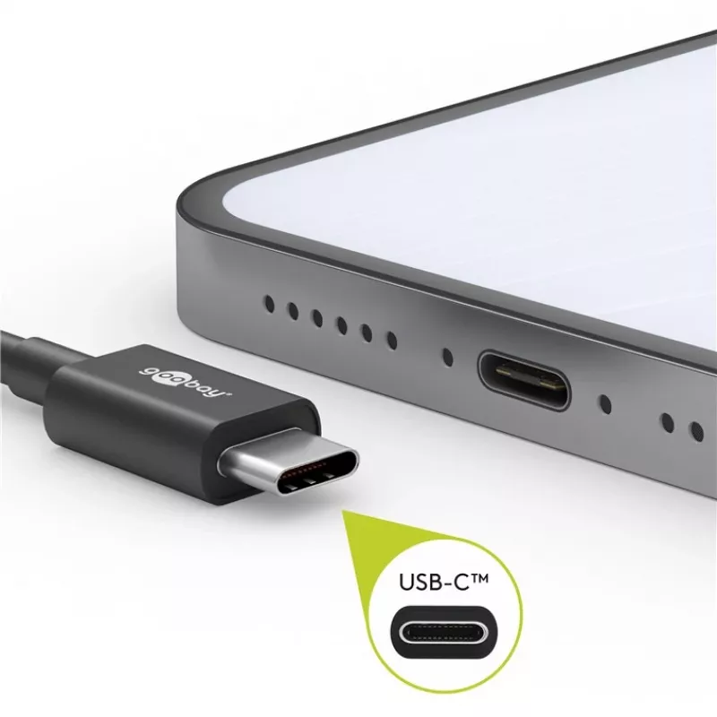 Goobay 51243 USB Cable 2 m USB 2.0 USB C Black (51243)