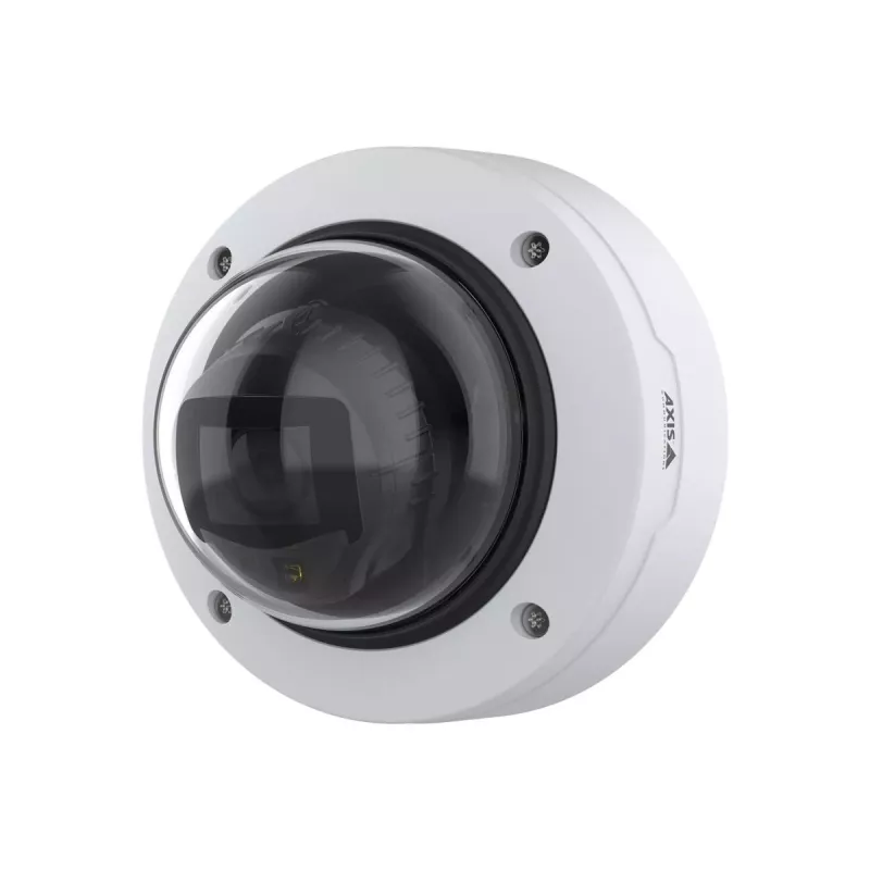 IP dome security camera AXIS P3277‑LV — 2592×1944 CMOS, 104° HFOV, 30 fps, ceiling/wall mount, indoor/outdoor
