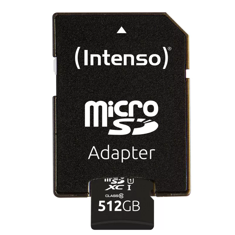 Flash Memory Intenso 512GB UHS-I microSD CL10