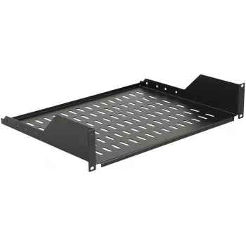 Rack shelf LOGON RAS210BL Black 30 kg capacity 19 inch