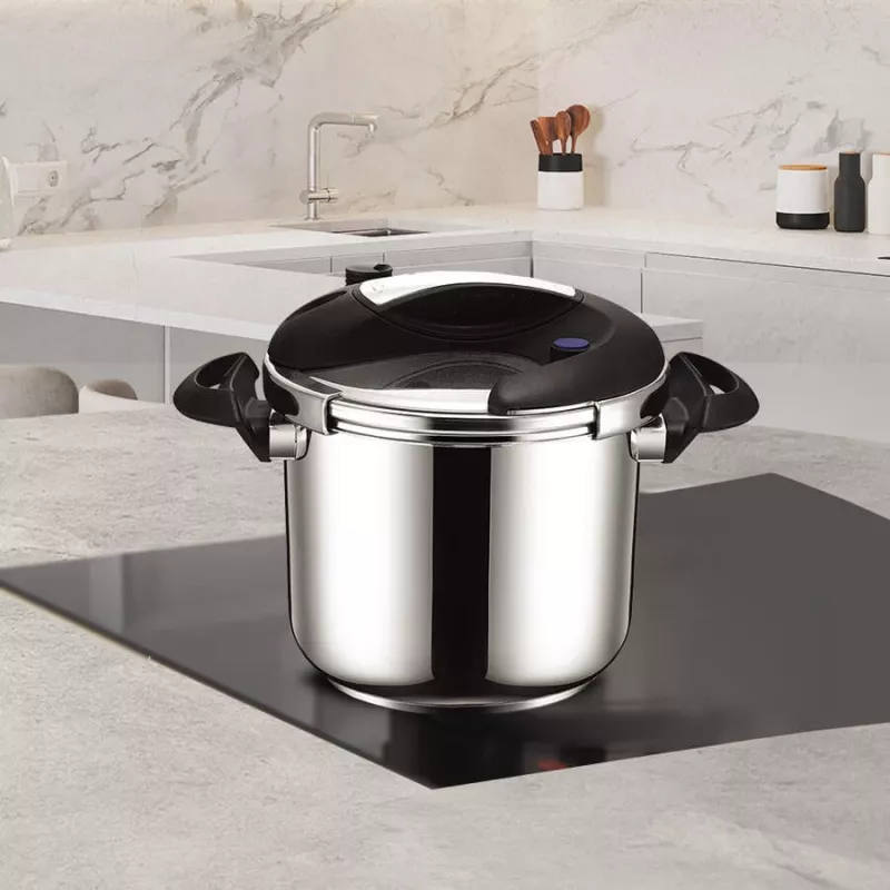 Pressure cooker Maestro MR-2901, 6 L, 22 cm diameter, silver, non-stick coating