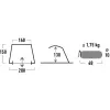 beach shelter Rapid Beach 80, tent Silver/Grey