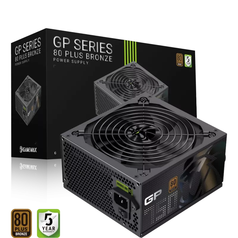 Gamemax Power Supply, 80 PLUS, Bronze | GP 750B | 750 W