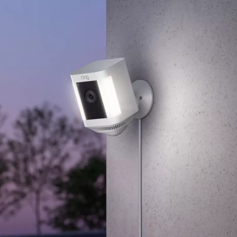Ring Spotlight Cam Plus Plug-In Network Surveillance Camera Outdoor