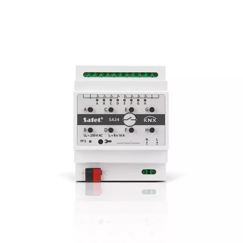 Switching actuator Satel KNX-SA24 8 channels DIN rail-mounted 3680 W