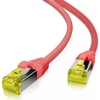 Networking Cable Helos 338723 RJ-45 Cat6a 7 m Red Yellow