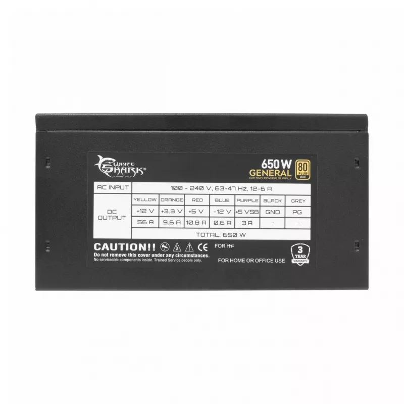 Power Supply Unit White Shark GPSU-G650M 650W