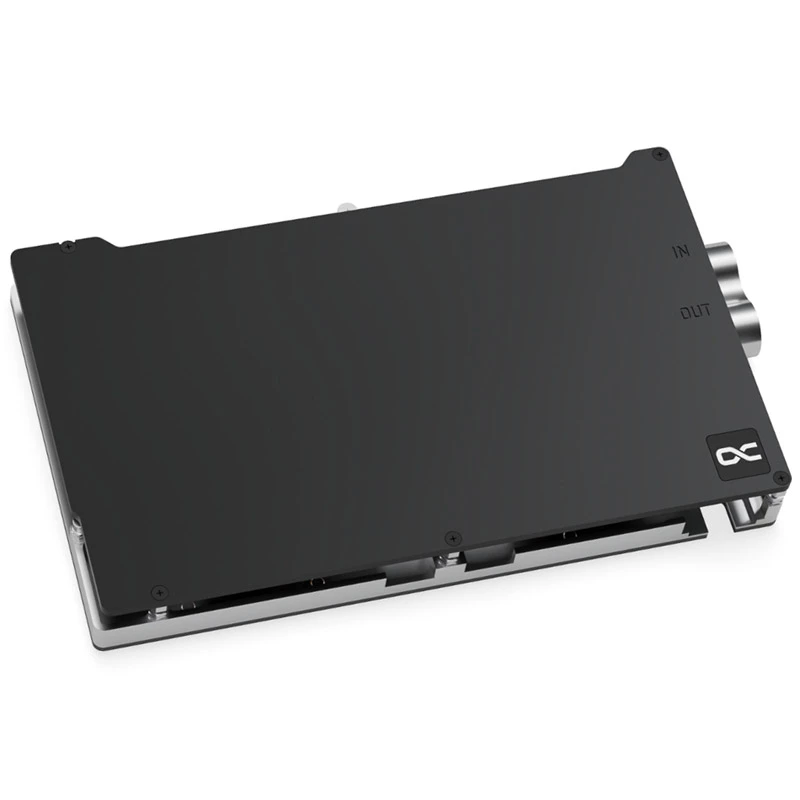 Water block + Backplate Aquatuning GmbH 13395 Aluminium Carbon Copper 1/4 inch