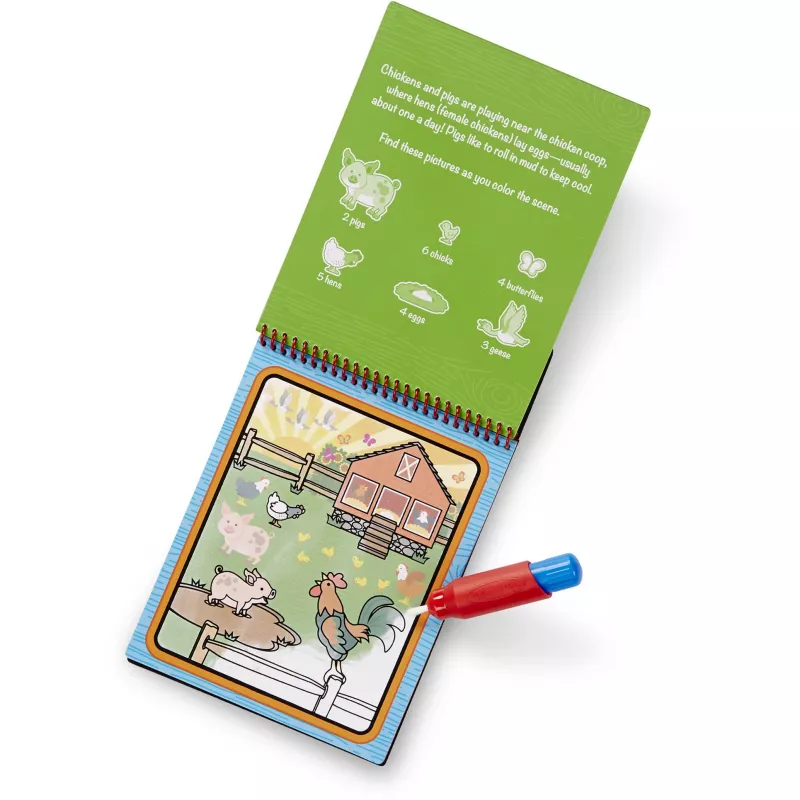 Water Wow Farm GML coloring pad — spinmaster travel water-reuse activity book
