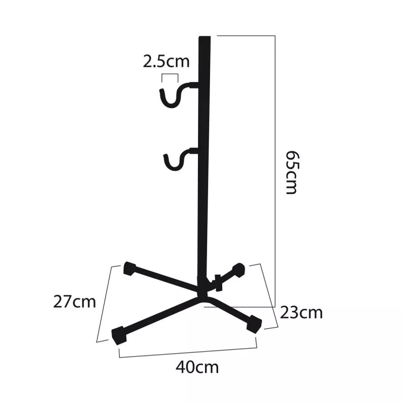 Workshop bike repair stand MACLEAN MC-434, foldable service mount, 20 kg capacity, black