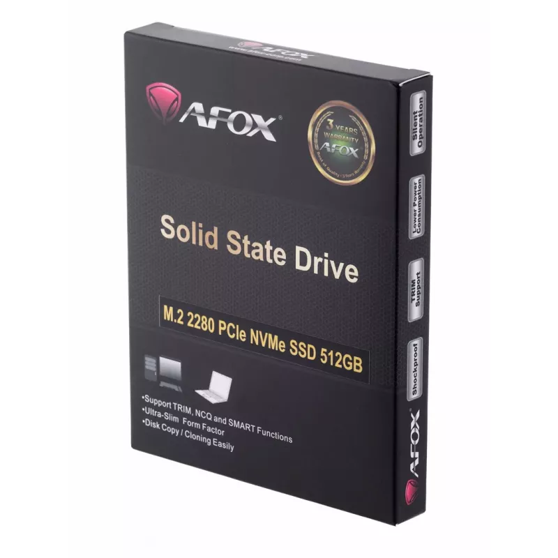 SSD M.2 AFOX ME300-512GN 512 GB PCIe NVMe TLC, read 2000 MB/s, write 1600 MB/s