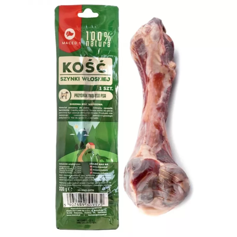 MACED Parma ham bone - dog chew - 330g