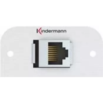 Kindermann Konnect 54 alu - Modulares Faceplate-Snap-In - RJ-45 (7441000527)