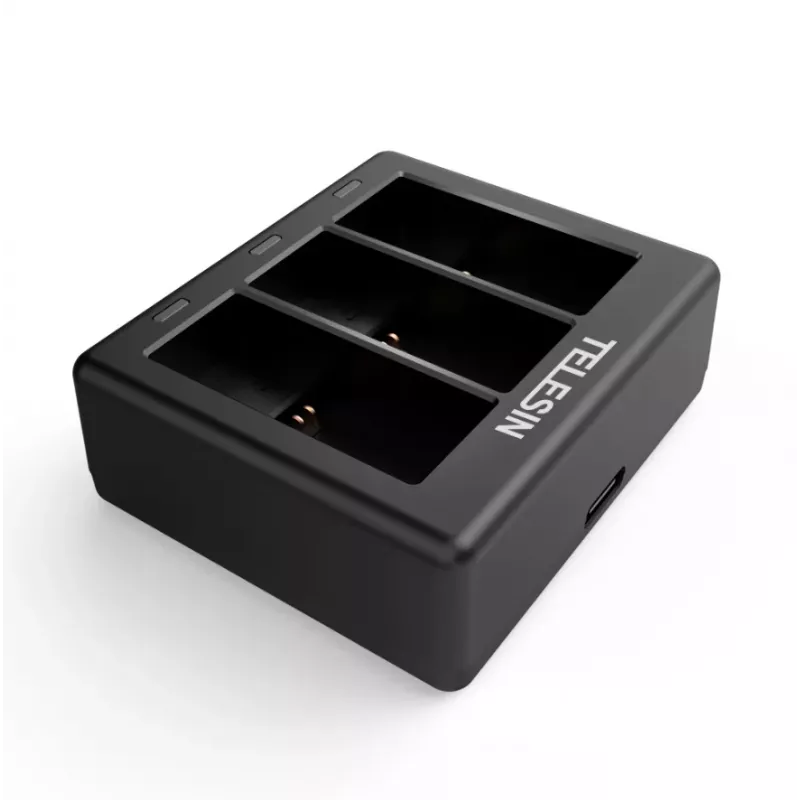 3-slot charger Telesin for GoPro Hero 12 / Hero 11 / Hero 10 / Hero 9