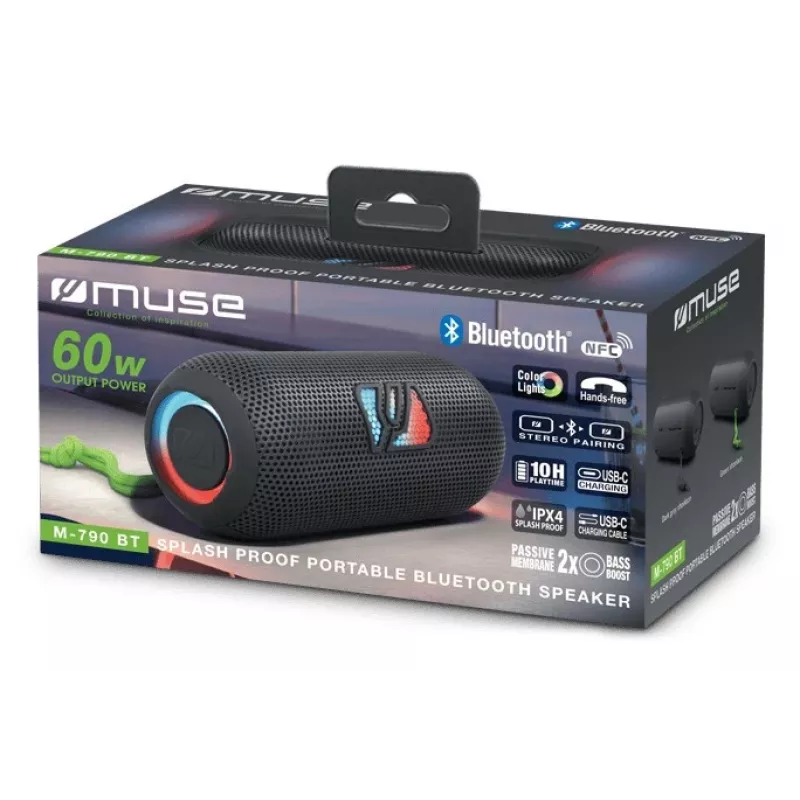 Muse M-790 BT portable/party speaker Black 60 W