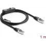 Network cable DELOCK 81562 Cat6 F/UTP (FTP) 1 m RJ-45 — Black