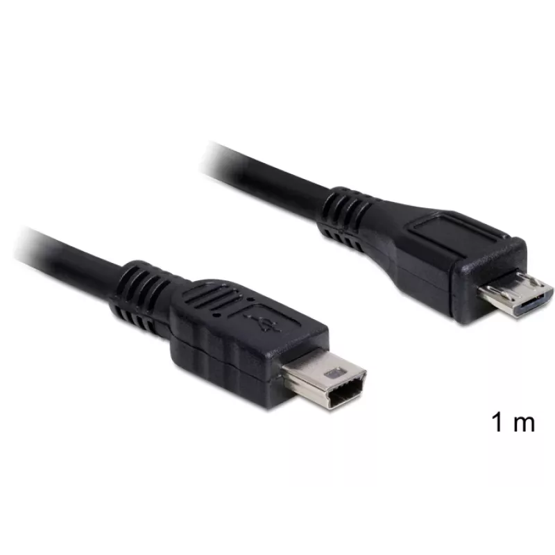 USB Cable DeLOCK 83177 1m Micro-USB B Mini-USB B Black