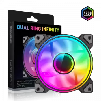 Gamemax | Case fan | DUAL RING INFINITY | Black