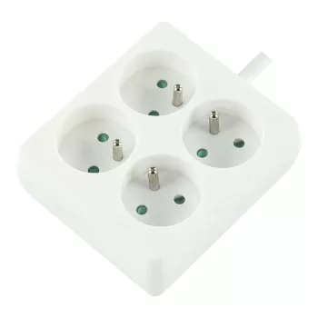 LOGON LPS155 Power Extension 1.5m 4 AC Outlets Indoor White
