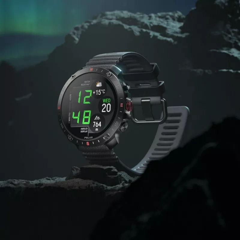 Polar Grit X2 Pro 3,53 cm (1.39) AMOLED Digital 454 x 454 Pixel Touchscreen Black GPS (900110286)