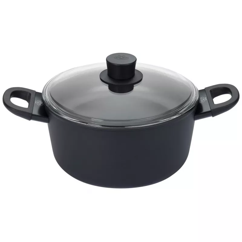 Saucepan BALLARINI 75002-920-0 Round Black Aluminium 20 cm