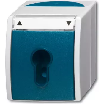 Busch-Jaeger 2712 SLW-53. Anzahl der Pole: 2P, Produktfarbe: Grau, Weiß. AC Eingangsspannung: 250 V. Breite: 74 mm, Tiefe: 55 mm, Höhe: 83 mm (1101-0-