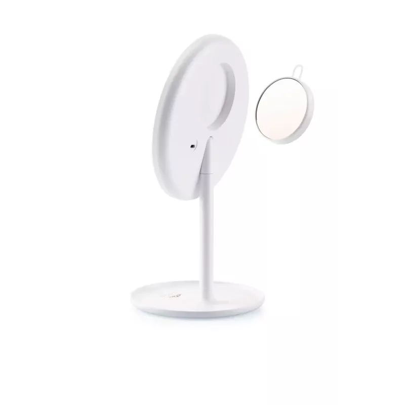 Freestanding LED Makeup Mirror ETA Fenité Round 20 cm, Touch Control, USB, Built-in LiPo Battery