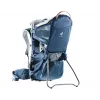 Baby carrier backpack DEUTER Kid Comfort Active — blue, polyamide, up to 22 kg, sunshade, footrest, VariQuick, Lite Air